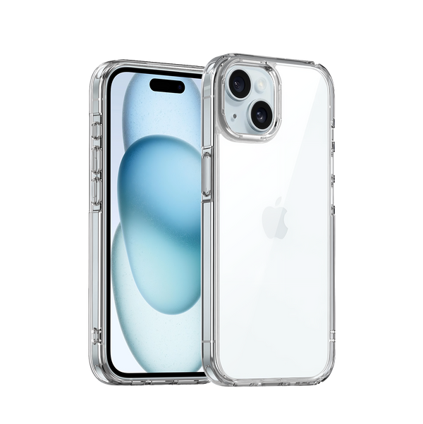 Clear iPhone 15 Plus Case and 14 Plus with Tough Transparent Acrylic Back 100Pcs